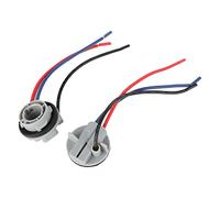 2PCS 1157-1 LED Lamp Holder Replacement Pre Wired Harness Socket Double Contact Led Bulb Socket Holder DIY Industrial Equipment for Cars Trailers Boats