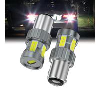 2PCS 1157 BAY15D LED Bulb Canbus Error Free P21/5W Backup Parking Light DRL | Built in Resistor Anti Hyper Flash