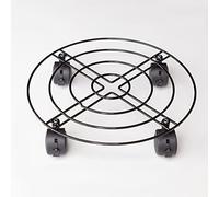 2Pcs 12" Plant Trolley with Wheels, Heavy-Duty Movable Plant Caddy for Indoor/Outdoor Use, Potted Plant Stand Rollers, Holds Up to 154lbs, Elegant Bronze Finish