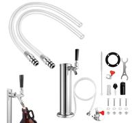 2pcs 12 Silicone Growler Filler and Single tap Draft Beer Tower Dispenser