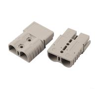 2PCS 120A Genderless Cable Connector Set | Copper-silver Contacts, Genderless Keyed Design, 600V Rated, For RVs, Ships, Trucks, Includes Protective Covers