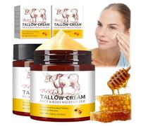 2pcs*120g Beef Tallow Moisturizer Skin Care, Beef Tallow and Honey Balm UK, Grass-Fed Whipped Fat Cow Tallow Skincare Hydration for All Skin Types, Face Care Cream