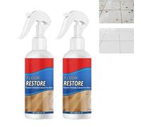 2PCS 120ml Floor Cleaner Restore Spray, Quick Dry Protective, Flooring Renewal Agent, Long Lasting Floor Maintenance Liquid For Home Apartment Office Kitchen Hardwood Laminate