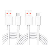 2PCS 120W Turbo Charging Cable, 2M USB C Charger Cable for Mi 15 14T Pro | Type C 6A Charging Cable for Mi 14 13 Lite/13/13 Pro/12T/12 12X/11T/10 10T, Note 11 Pro+ 5G/11/10/9 Pro/S, Poco F4/X4 Pro