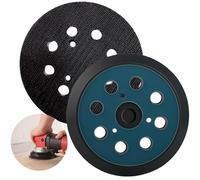 2PCS 125mm/5 Inch 8 Hole Orbital Sander Backing Pad for Makita BO5041/BO5041K, BO5030/BO5030K, BO6050J, BO3700, BO4900, PV7001C Replacement Pad Hook & Loop Base Durable Rubber Sander