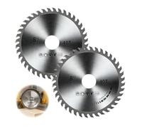 2PCS 125mm Angle Grinder Wood Blade, 5" 40t Carbide Teeth,Angle Grinder Wood Cutting Discs,Woo-D Cutting Disc For An-Gle Gri-Nder,Disc Drill Blades,An-Gle Grin-Der W-Ood Blade,For Hardwood & Plastic