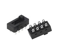 2PCS 12A 250V 3 Position 8 Pin Toggle Slide DIP Switch LQ-103H Hair Dryer Hot Cold Wind