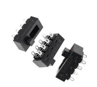 2PCS 12A 250V 3 Position 8 Pin Toggle Slide DIP Switch LQ-103H Hair Dryer Hot Cold Wind for JJ-15 Flyco FH6218/20/21/31