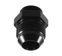 2PCS 12AN to M22x1.5 Fuel Line Adapter, Black Aluminum | Straight Flare Union with 15mm Inner Diameter, Abrasion and Corrosion Resistance for Compatible Fluid Line Systems
