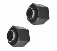 2Pcs 12mm/0.47in Dewei Replacement Chucks Router Collet Precision Clamping Compatible with 2610906283, 2610906284, 2610906287, 326286-03, 326286-04 Dewalt Milling Machines