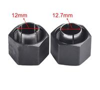 2PCS 12mm 12.7mm Router Collet for DW6212 DW616 DW618 DW621K DW616M Compatible with for DEWALT 1617 1618 MRC23EVSK MRF23EVS Routers