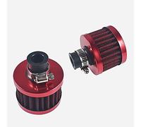 2PCS 12mm Air Filter Mini Universal Red Motor Cone Cold Clean Air Intake Filter Turbo Vent Breather