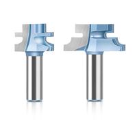 2Pcs 12mm Shank 1/2 Inch Shank Woodworking Milling Cutter,Line Floor Knife,Cabinet Door Frame Knife,Rounded Corner Tenon Knife(2Pcs 12.7mm Shank)