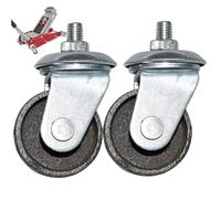 2PCS 12mm Stem Caster Wheels, 3 Ton 4 Ton Floor Jacks, Metal Caster Wheels Replacement Parts