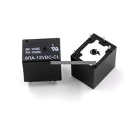 2Pcs 12V 20A DC Power Relay SRA-12VDC-CL 5Pin PCB Type Black Automobile relay BIANMTSW