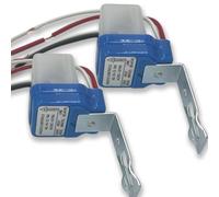 2pcs 12V/24V 10A Auto On/Off AC DC Photocell Light Switch Photocell Photo Switch Light Sensor Switch Dusk to Dawn LED Photocell Sensor for Outdoor/Indoor Lighting Fixtures (12V)