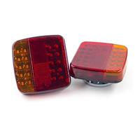 2PCS 12V 24V For Truck Tail Light Trailer Rear For Signal Warning Brake Lamp For Camper Lorry