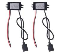 2PCS 12V 24V to 5V DC Converter Car Power Voltage,12V to 5V DC Converter Buck Module USB Output Power Adapter DC Power Adapter Converter DC to DC Regulator Car Power Converter