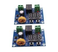 2Pcs 12V-36V DC Voltage Protection Charger Module Disconnect Switch Cut Off OverDischarge Battery Protection Precise Undervoltage Board for Solar Panel Lighting System