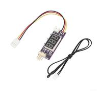 2pcs 12V 3A For PWM Fan Speed Control Module with Temperature Monitoring for Desktop Fans, Includes Digital Display for Temperature and Speed Status (D)