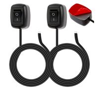 2PCS 12v Car Switch On Off with 1m Wire, 12V Car Switch for Car Accessories, Suitable for Use with Various Electrical Equipment in Cars, Boat