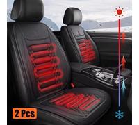 2Pcs 12V Heated Car Seat Cover Cushion Warmer Universal Winter Auto Seat Cover