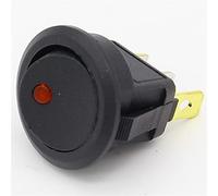 2pcs 12V Led Rocker Switch Led Dot Light 3 Pins ON-Off Rocker Switch Switches (Color : Red)