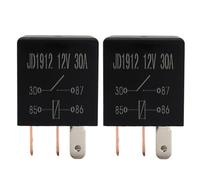 2PCS 12V Relay 30A 4-Pin Heavy Duty Automotive Relays for Car Truck Motorcycle Electrical Systems, Multi-Purpose Standard Power Relay Kit for Horn, Lights, Fuel Pump, Fans and 12V Accessories