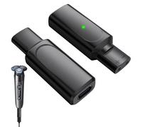 2PCS 12V Type-C Shaver Charger Adapter,Shaver Adapter Compatible with Braun Series XT HC BG Electric Razor,Compact Portable Multifunctional Shaver Charger Adapter