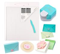 2Pcs 12x12inch Multi-Purpose Scoring Board Envelope Maker with Bone Folder and 3 in 1 Corner Rounder Paper Punchfor Card Making and DIY Projects Multi- Purpose Scoring Board & Score and Fold Tools