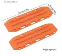 2pcs 133x39mm Plastic Sand Ladder Recovery Board Compatible With 1 10 Scale RC Crawlers Such As TRX 6 And Gen8 Works With Yikong And Similar Models(Orange)