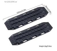2pcs 133x39mm Plastic Sand Ladder Recovery Board Compatible With 1 10 Scale RC Crawlers Such As TRX 6 And Gen8 Works With Yikong And Similar Models(Black)