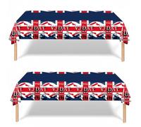 2Pcs 137x274cm 15th August VJ Day Tablecloths VJ Day 80th Anniversary Decorations Tablecloth,Plastic Table Cloth for 80 Years Victory Over Japan WW2 1945-2025 VJ-Day 80th Anniversary Table Decorations