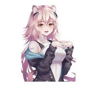 2pcs 13CM Anime Cartoon Cute Girl Car Sticker Vinyl Decal for Motorcycle Bumper Laptop Car Window Door(Nero,30CM)