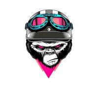 2pcs 13cm for Gorilla Motorcycle Car Stickers Vinyl Decal Decals Creative Occlusion Scratch for JDM SUV(2)