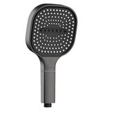 2PCS 13CM Large Panel 3 Modes Shower Head High Pressure Water Massage with Filter Element Bathroom Accessories for Adults(Grey Shower)