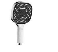 2PCS 13CM Large Panel 3 Modes Shower Head High Pressure Water Massage with Filter Element Bathroom Accessories for Adults Home(Sliver Shower)