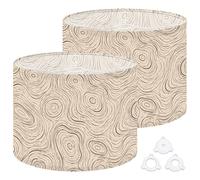 2Pcs 13in Lampshade Lamp Shade Abstract Topographic Wave Like Contours for Ceiling Light, Table Lamp Floor Lamp Easy Assembly Replacement Light Shade