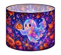 2Pcs 13in Lampshade Lamp Shade Colorful Halloween Ghost Pumpkin for Ceiling Light, Table Lamp Floor Lamp Easy Assembly Replacement Light Shade