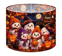 2Pcs 13in Lampshade Lamp Shade Halloween Ghost Characters Pumpkins for Ceiling Light, Table Lamp Floor Lamp Easy Assembly Replacement Light Shade
