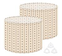 2Pcs 13in Lampshade Lamp Shade Rustic Terracotta Star Wavy Line for Ceiling Light, Table Lamp Floor Lamp Easy Assembly Replacement Light Shade