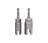 2Pcs 13mm 19mm Wingnut Drivers, 1/4 Inch Hex Shank Nut Driver Power Wing Nut Driver Set Bit Socket Wrenches Tools Set