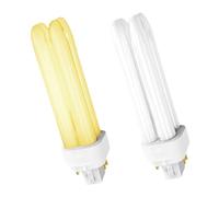 2PCS 13W G24q-1 4Pin Light Bulbs, G24q-1 2U Double Tube Energy Saving Lamp, 4000K Natural White, 13W AC220-240V PLC 650LM CFL Lamp Non-Dimmable, for Bathroom Corridor Bedroom Kitchen [Energy Class G]