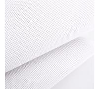 2pcs 14-Mesh Needlepoint Canvas, 20x20in/50x50cm Beginner-Friendly Polyester White Embroidery Fabric for Embroidery Cross Stitch Knitting & Crochet Projects
