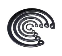 2pcs 145mm,Black Alloy Steel C-Clips,Internal Circlip,Snap Ring,Internal Retaining Ring