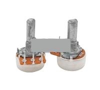 2PCS 148 Type Upward Bent Foot Single Link Power Amplifier Potentiometer B10K with Step Half axis 20mm 3-Pin