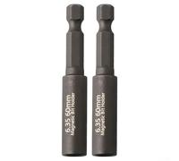 2pcs 14In Magnetic Screwdriver Bit Extension Rods for 1/4 Inch Hex Shank Tools Suitable for Drill and Screwdriver Bit Transfer Use 60mm Metal (2pcs)