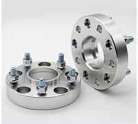 2PCS 15/20/25/30/35/40mm PCD 5x108 CB 63.4mm Car Wheel Widening Spacers Adapter 5 Lugs Suit For Ford Series(35mm silver)