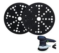2PCS 150mm Pad Savers, 6" 49 Holes Sanding Pad Saver Hook and Loop, Orbital Sander Protection Backing Pad Compatible with Festool ETS 150 / ETS EC 150 / LEX 150 / WTS 150/7 Electric Pneumatic Sanders