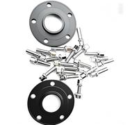 2pcs 15MM 5x112 66.6 Wheel Spacers For Benz W219 C300 W204 14x1.5 W169 W176 W245 Ball Type Bolts Replacement Parts(15mm Black)